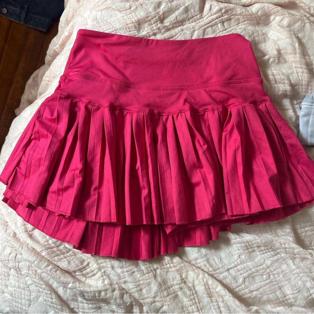 Women's Pleated Pink Tennis Skirt